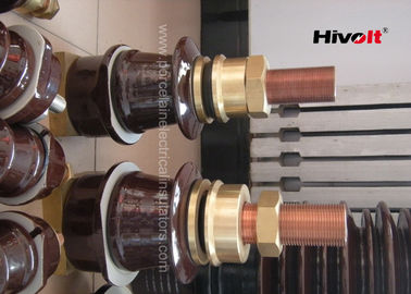 옥외 사기그릇 고전압 변압기 투관 브라운 색깔 1kV 2000A